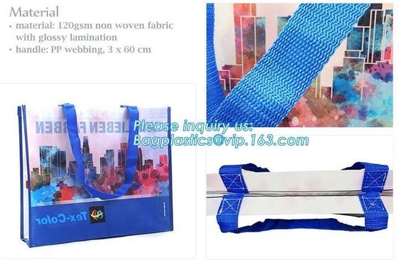 Promotional reusable eco d-cut non woven bag, Factory Price High Quality Laminated PP non woven bag laminated, BAGEASE