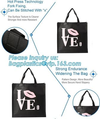 customized promotional laminated gift shopping tote polypropylene pp non woven bag, Promotional New Fashion Tote Non Wov