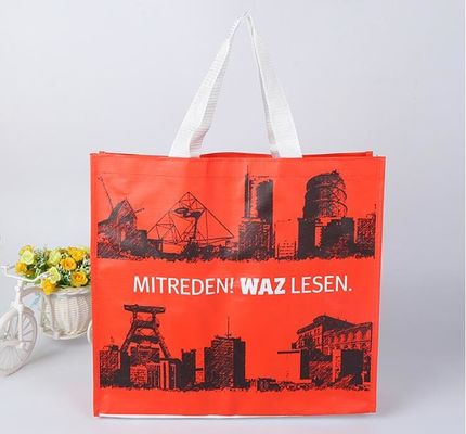 Custom promotional foldable non woven bag shopping bag with logo, Full auto machine made heat seal non woven bag, ltd