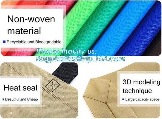 Top Sales Polypropylene non woven bag wholesale, New design fashion style colorful open top non woven bag, bagplastics