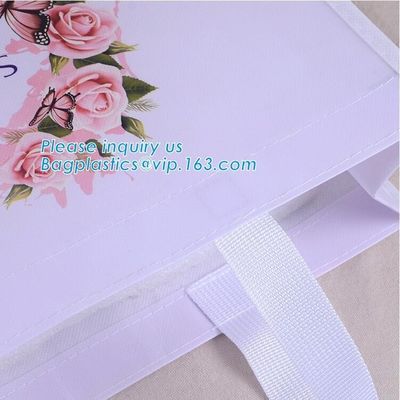 Hot Sale Promotional Tote Plastic Gift Shopping Non Woven Bag for Women, laminated non woven bag special supermarket sho