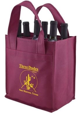 Custom Promotional wine shopping tote fabric polypropylene laminated non woven bag, Manufacturer of pp lamination non wo