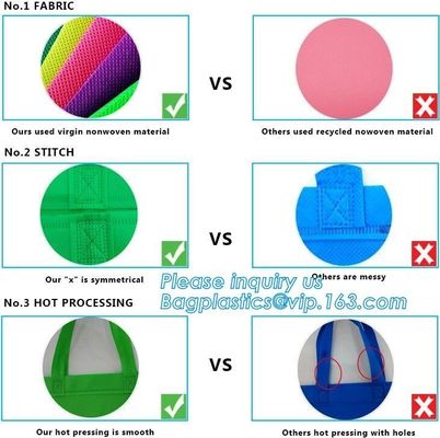 Hot Sale Promotional Tote Plastic Gift Shopping Non Woven Bag for Women, High quality price non woven bag with recycle p