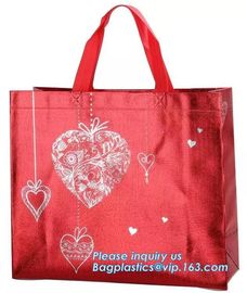 Chinese suppliers custom printed shopping portable hand non woven bag with print logo, 100% biodegradable laminated non