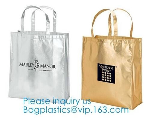 Metallic Laminated Non Woven Bag Eco-Friendly Cheap Promotional Shopping Non Woven Bag Recyclable Zip Non Woven Bag For