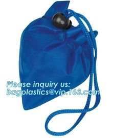 custom promotional reusable grocery 190t polyester foldable shopping bag,High Quality academy outdoor zipper pocket cust