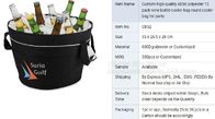 custom high quality 600d polyester 12 pack wine bottle cooler bag round cooler bag for party, packaging, bagplastics pac