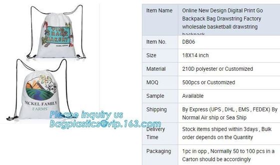 heat transfer logo printing waterproof drawstring bags,polyester tote bag,reusable polyester bags,polyester tote bag bla