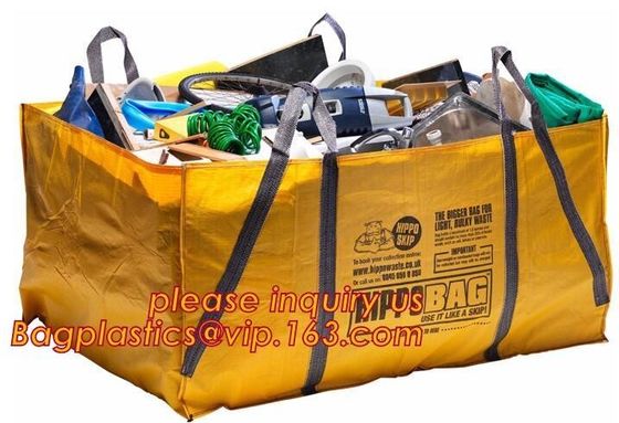 golden supplier 1000kg bulk bag 1 ton skip bag pp jumbo bag,pp construction waste bulk skip bag,super sack Bulk jumbo Ba