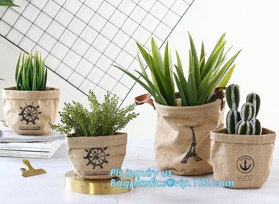 colorful gold TYVEK washable paper garden pots flower pot storage bag,Washable Kraft Paper planter ,kraft paper planter