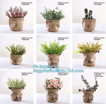 colorful gold TYVEK washable paper garden pots flower pot storage bag,Washable Kraft Paper planter ,kraft paper planter