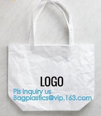 Washable paper shopping bag eco bag, washable paper tote bag brown custom logo design, tote bag washable paper bag, wash