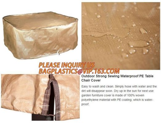 RECTANGLE, PVAL TABLE COVER, LARGE W/UP TO 6 CHAIRS FITS UP TO 108"L 85"W 23"H, SEWING WATERPROOF PE TABLE CHAIR COVER B