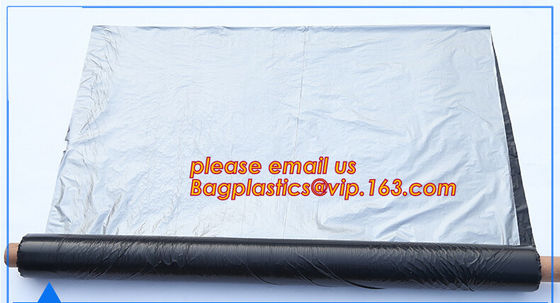 black/silver/white/blue biodegradable plastic agricultural mulch film price,20 micron white black plastic mulch film UV