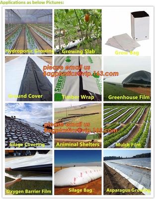 230-250 micron durable white/black reflect mulch films ,silo bag,grain silo bags,compostable mulch biodegradable film wi
