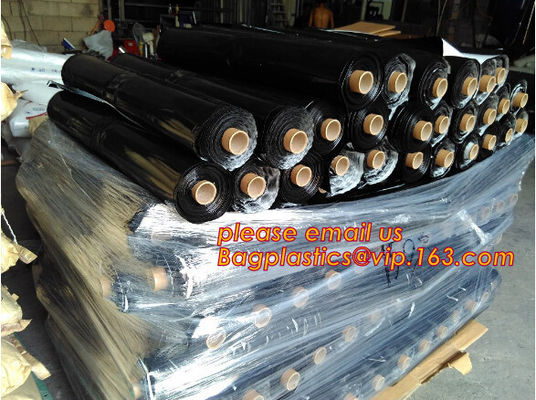 Custom biodegradable agriculture plastic mulch film,tubular roll with black colour for agricultural mulch film BAGEASE