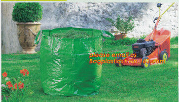 260L PP fabric leaf waste bags/garden bag waste/garden refuse sack,Green PE Bag Garden Waste Bag, Garden Sack BAGEASE PA