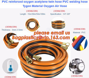 PVC reinforced oxygen acetylene twin hose PVC welding hose Tygon Material Oxygen Air Hose