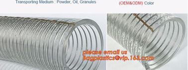 PVC suction hose, PVC Steel Wire Hose Soft Light and Long Usage Life