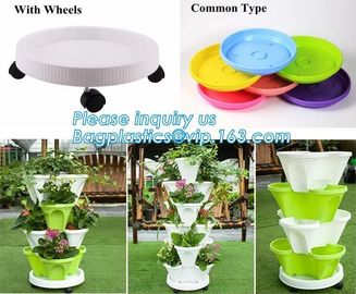 strawberry vertical stackable planter plastic garden pots flower pot,PP material Mini plastic succulent pot for home gar