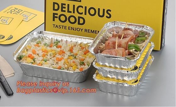 aluminum foil square container disposable Aluminum foil square container Aluminum foil square container factory bagplast