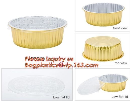 Aluminium foil container for food package,Aluminum Material and Food Use disposable aluminum foil container BAGEASE PACK