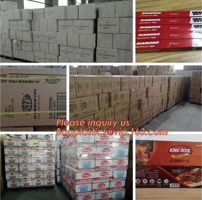 Factory direct selling costom household food grade aluminium foil roll,thermal insulation foil bbq paper roll bagease