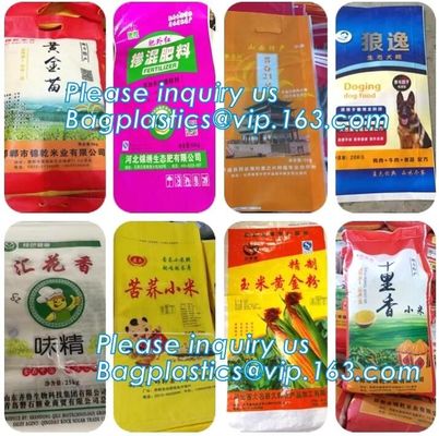 OEM quality 5kg/10kg/15kg/25kg pp woven laminated kraft pape bags,25 kg flour packaging plain kraft paper laminated pp w