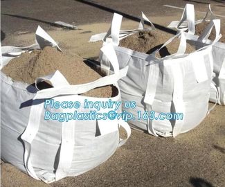 Durable plastic PP woven FIBC big jumbo bag for building material sand cement lime,super sacks 1000kg pp woven fabric bi