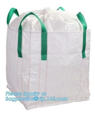 100% virgin polypropylene woven pp big bag bulk bag 1x1x1m for Israel,PP woven flexible big bag with baffle and brace in