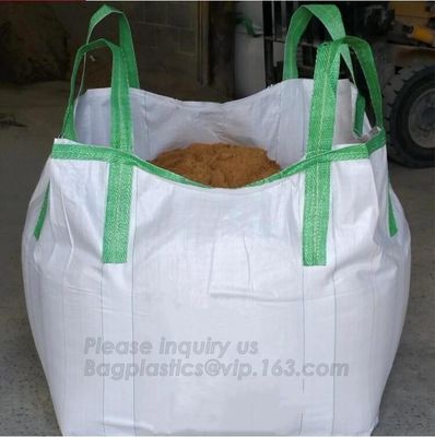 polypropylene woven plastic jumbo bag pp big bag for sand, building material, 500kg-1000kg PP Woven Jumbo Bag Big Bag wi