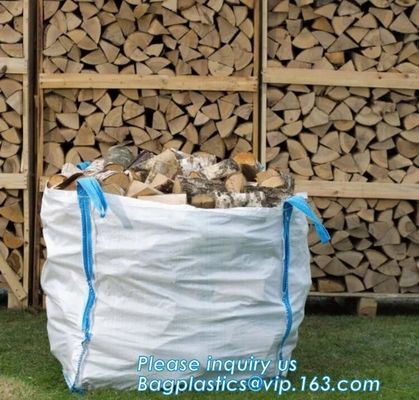 pp big bulk woven polypropylene bags wholesale geotextile sand bag,pp woven jumbo big bag for wood chip/ 1ton 2 ton wood