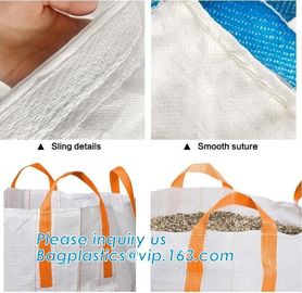 Manufacture 1 Ton PP Woven big bean bag,bulk bags firewood jumbo bags pp woven jumbo bags big sack,Breathable PP Woven J