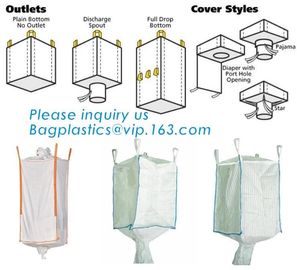 bulk bag for cement ton bag 100% pp woven big jumbo bag reinforce FIBC,Factory directly sell pp woven big bags of Bottom