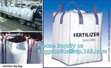 customizable PP u-panel baffle big bag /coated white woven PP jumbo bag/ventilated 4 panel baffle bag/all colors availab