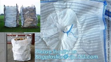 customizable PP u-panel baffle big bag /coated white woven PP jumbo bag/ventilated 4 panel baffle bag/all colors availab