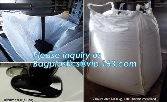 BITUMEN BIG BAGS, FOOD GRADE BIG BAGS, OIL BAG, BOTTOM SPOUT,INNER LINER BAG,FERTILIZER BAG, VENTILATED BREATHING BAG BI
