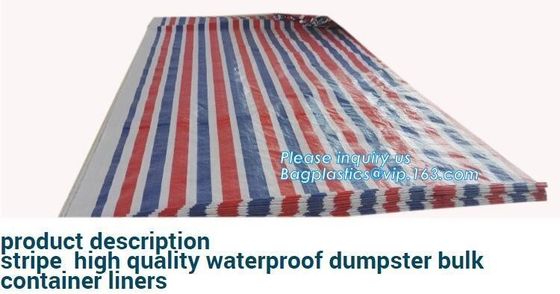 6Mil Drawstring White Waterproof Dumpster Container Liners,Recycled PE Dumpster Container Liners For Garbage Disposable