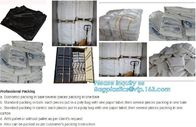 20 yard drawstring black dumpster container liners for waste transport,stripe high quality waterproof bulk dumpster cont