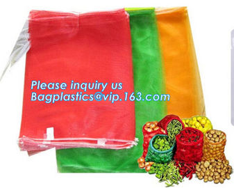 raschel mesh bag for onions,potatoes, other vegetables,PE raschel mesh bag for fruit and vegetable,New type long life ti