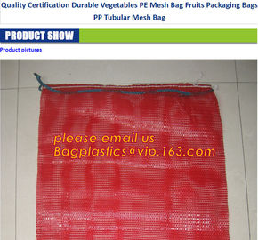 100% pe raschel mesh bag for onions ,potatoes , other vegetables,PP net vegetables leno mesh bag Color raschel PP PE mes