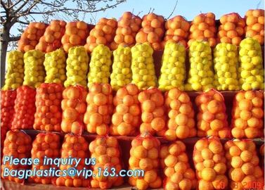 PE raschel mesh net bag,Fruit Vegetable Potato Bag / PP PE Mesh Bag / Raschel Leno Mesh Bag for Packing onions potatoes