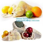 Simple Ecology washable and reusable Cotton Mesh Produce Bag for vegetable and fruit,Eco-friendly Reusable Shopping Orga