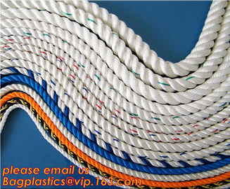 3-strand twisted ship rope for sale, twisted rope, polyamaide rope, polyester rope, polypropylene rope, PET+PP rope