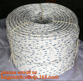 8mm polypropylene rope 8-ply mooring ship rope used ship rope, polypropylene rope, PET+PP rope