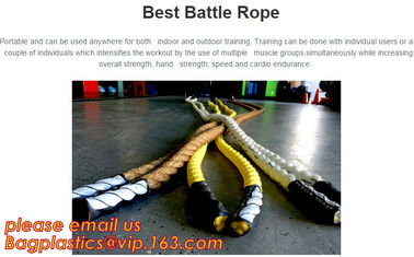 12 Power Packed Battle Rope Exercises, Crossfit Battle power ropes for training, GYM rope rings for fitness training