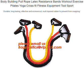 Hot selling latex fitness resistance bands weight loss exercise pull rope elastic resistance band