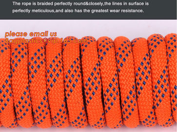 personal protective escape rope polyester rope, high strength fire escape safety climbing rope