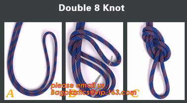 personal protective escape rope polyester rope, high strength fire escape safety climbing rope