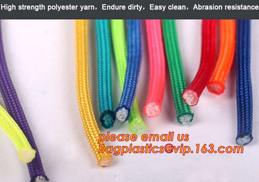 Best quality Green amusement equipment polyester rope 5mm nylon braided rope